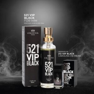 521 Vip Black - Amakha Paris - Inspirado em 212 Vip Black de Carolina Herrera